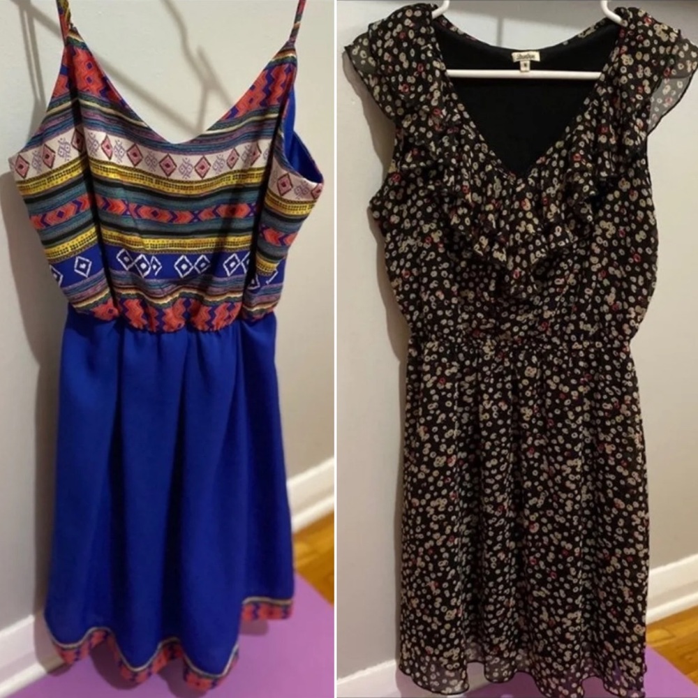 Dress Lot - 2 Patterned Dresses, Size M